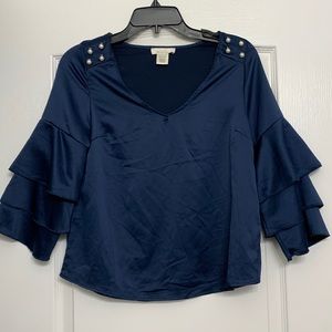 XS women’s Formal Dark Blue dressy shirt